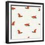 Seamless Dog Pattern-Tasiania-Framed Art Print