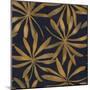 Seamless Floral Pattern. Art Deco Background. Gold Ink on Black Paper-Irtsya-Mounted Art Print