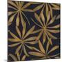 Seamless Floral Pattern. Art Deco Background. Gold Ink on Black Paper-Irtsya-Mounted Art Print