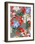 Seamless Floral Pattern Background - Illustration-Jxana-Framed Art Print