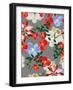 Seamless Floral Pattern Background - Illustration-Jxana-Framed Art Print