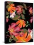 Seamless Floral Pattern Background - Illustration-Jxana-Framed Stretched Canvas