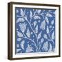 Seamless Floral Pattern with Bellflowers-Slanapotam-Framed Art Print