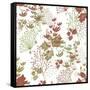 Seamless Floral Pattern-Fuzzyfox-Framed Stretched Canvas