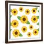 Seamless Floral Pattern-sldesign78-Framed Art Print