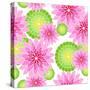 Seamless Flower Pattern-Mirage3-Stretched Canvas