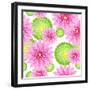 Seamless Flower Pattern-Mirage3-Framed Art Print