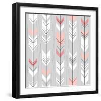 Seamless Geometric Pattern In Retro Style-Alisa Foytik-Framed Art Print