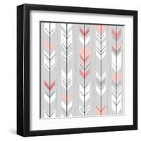 Seamless Geometric Pattern In Retro Style-Alisa Foytik-Framed Art Print