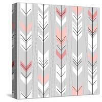 Seamless Geometric Pattern In Retro Style-Alisa Foytik-Stretched Canvas