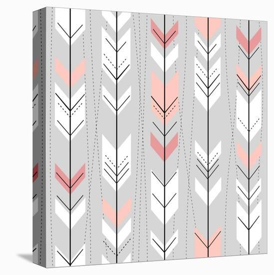 Seamless Geometric Pattern In Retro Style-Alisa Foytik-Stretched Canvas