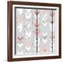 Seamless Geometric Pattern In Retro Style-Alisa Foytik-Framed Art Print