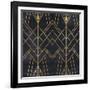 Seamless Geometric Pattern on Paper Texture. Art Deco Background-Irtsya-Framed Art Print