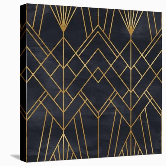Seamless Geometric Pattern on Paper Texture. Art Deco Background-Irtsya-Stretched Canvas
