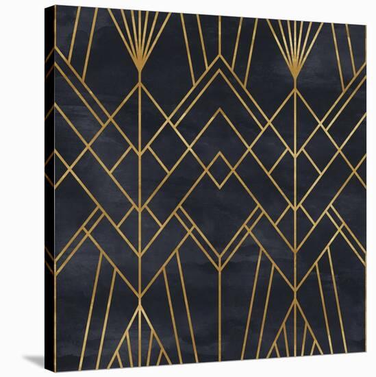 Seamless Geometric Pattern on Paper Texture. Art Deco Background-Irtsya-Stretched Canvas