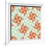 Seamless Geometric Pattern With Origami Elements-incomible-Framed Art Print