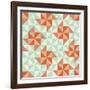 Seamless Geometric Pattern With Origami Elements-incomible-Framed Art Print