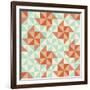 Seamless Geometric Pattern With Origami Elements-incomible-Framed Art Print