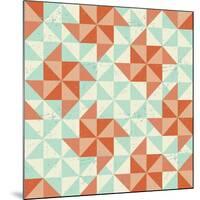 Seamless Geometric Pattern With Origami Elements-incomible-Mounted Art Print