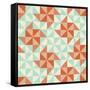 Seamless Geometric Pattern With Origami Elements-incomible-Framed Stretched Canvas