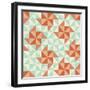 Seamless Geometric Pattern With Origami Elements-incomible-Framed Art Print