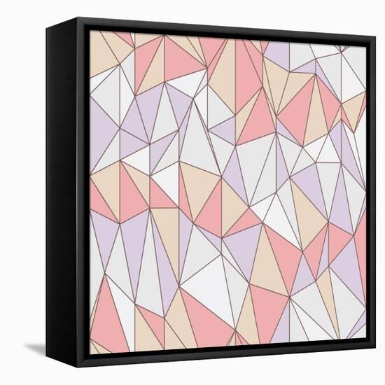 Seamless Geometric Pattern with Triangular Grid-tairen-Framed Stretched Canvas