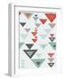 Seamless Geometric Triangle Pattern-Ms.Moloko-Framed Art Print