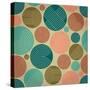 Seamless Geometrical Ornament with Striped Circles-tairen-Stretched Canvas