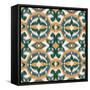 Seamless Ikat Pattern-MarinaZakharova-Framed Stretched Canvas