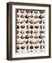 Seamless Japanese Food Pattern-notkoo-Framed Art Print