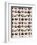 Seamless Japanese Food Pattern-notkoo-Framed Art Print