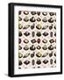 Seamless Japanese Food Pattern-notkoo-Framed Art Print