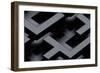 Seamless Metallic 3D Background-monarx3d-Framed Premium Giclee Print