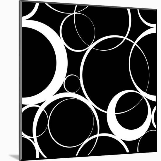 Seamless Monochrome Design-Maksim Krasnov-Mounted Art Print