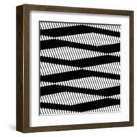 Seamless Monochrome Design-Maksim Krasnov-Framed Art Print