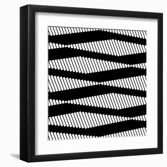 Seamless Monochrome Design-Maksim Krasnov-Framed Art Print