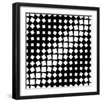 Seamless Monochrome Texture-Maksim Krasnov-Framed Art Print