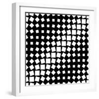 Seamless Monochrome Texture-Maksim Krasnov-Framed Art Print