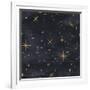 Seamless Night Sky Pattern. Elegant Stars Background-Irtsya-Framed Art Print