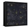 Seamless Night Sky Pattern. Elegant Stars Background-Irtsya-Framed Stretched Canvas