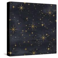 Seamless Night Sky Pattern. Elegant Stars Background-Irtsya-Stretched Canvas