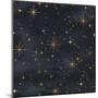 Seamless Night Sky Pattern. Elegant Stars Background-Irtsya-Mounted Art Print