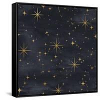 Seamless Night Sky Pattern. Elegant Stars Background-Irtsya-Framed Stretched Canvas