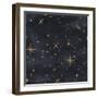 Seamless Night Sky Pattern. Elegant Stars Background-Irtsya-Framed Art Print