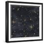 Seamless Night Sky Pattern. Elegant Stars Background-Irtsya-Framed Art Print