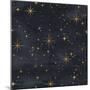 Seamless Night Sky Pattern. Elegant Stars Background-Irtsya-Mounted Art Print