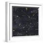 Seamless Night Sky Pattern. Elegant Stars Background-Irtsya-Framed Art Print