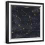 Seamless Night Sky Pattern. Elegant Stars Background-Irtsya-Framed Art Print