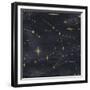 Seamless Night Sky Pattern. Elegant Stars Background-Irtsya-Framed Premium Giclee Print