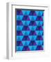 Seamless Of Triangle And Diamond Geometric Shapes-smarnad-Framed Art Print